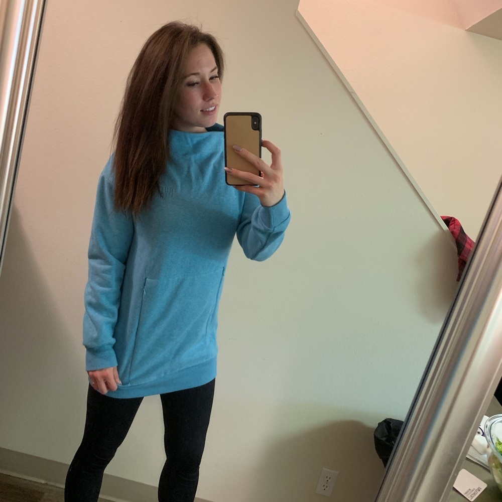 Cozy gym shark sweatshirt, perfect for fall!
